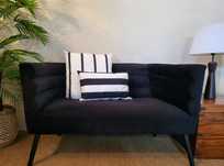 sofa, cadeirao,  canape, poltrona, veludo, preto, retro, vintage