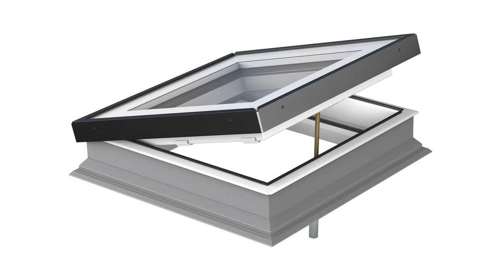 Okno dachowe-dach płaski, świetlik nwe. Fakro DMG P2 140x140 2-szybowe