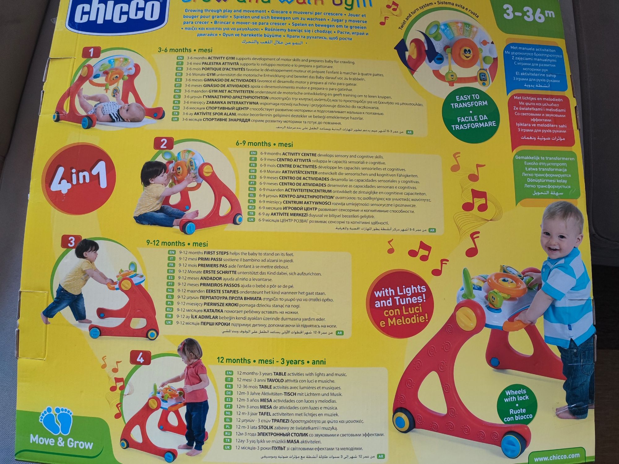 Ginásio + Andador Cresce e Caminha Chicco