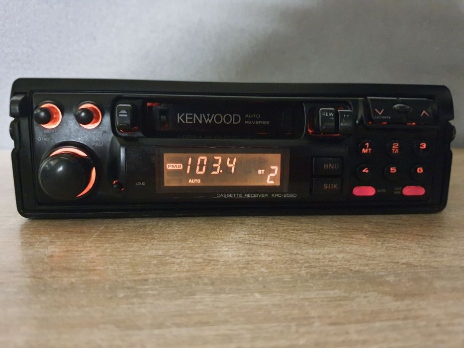 Radio samochodowe Kenwood KRC-252D Retro, klasyk, BMW Mercedes Audi