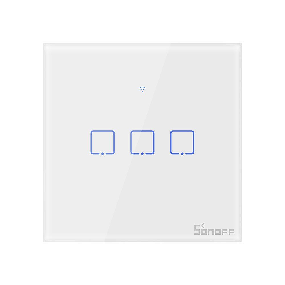Interruptor WiFi inteligente Sonoff T0 EU TX (3 canais)