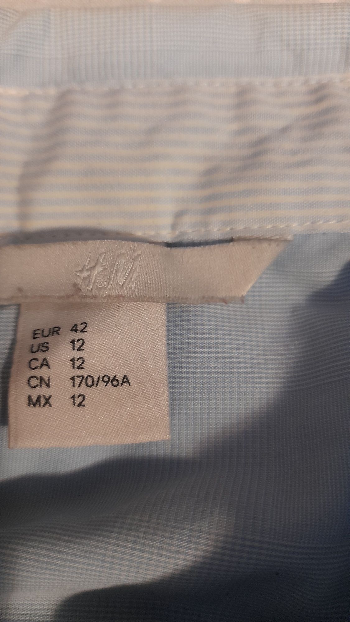 Błękitna koszula H&M r. 42 stan bdb