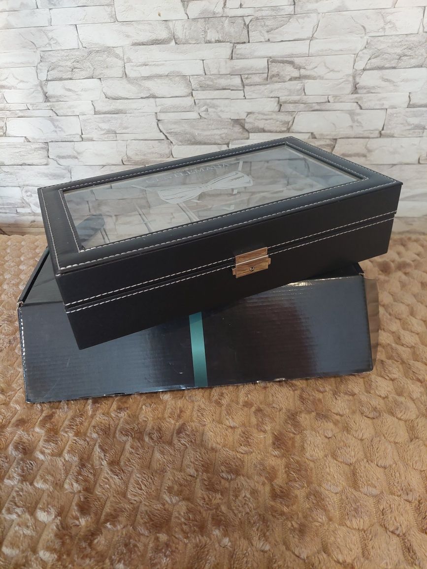 Pudełko na zegarki i okulary z grawerem