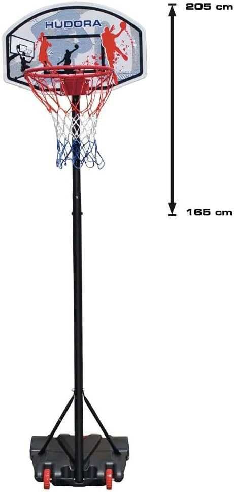 Cesta basquetebol portátil ajustável altura 165-205cm basketball NOVO