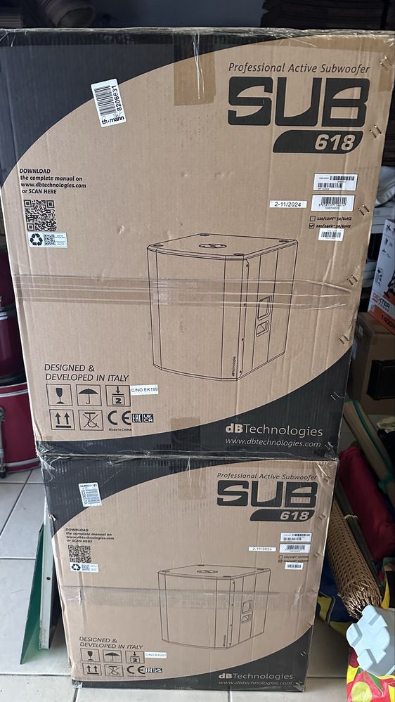 2x Colunas Graves DB 18”
