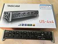 Tascam US-4x4 USB Audio/MIDI Interface/MIDI USB  – stan idealny