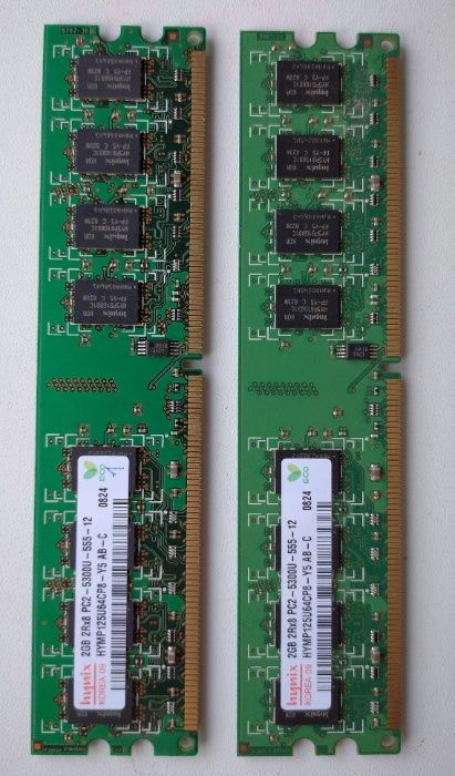 Пара оперативной памяти Hynix DDR2 4Gb (2Gb+2Gb) 667MHz