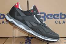 Reebok - кожаные черные кроссовки - туфли - кросівки  (код:18-25чер.)