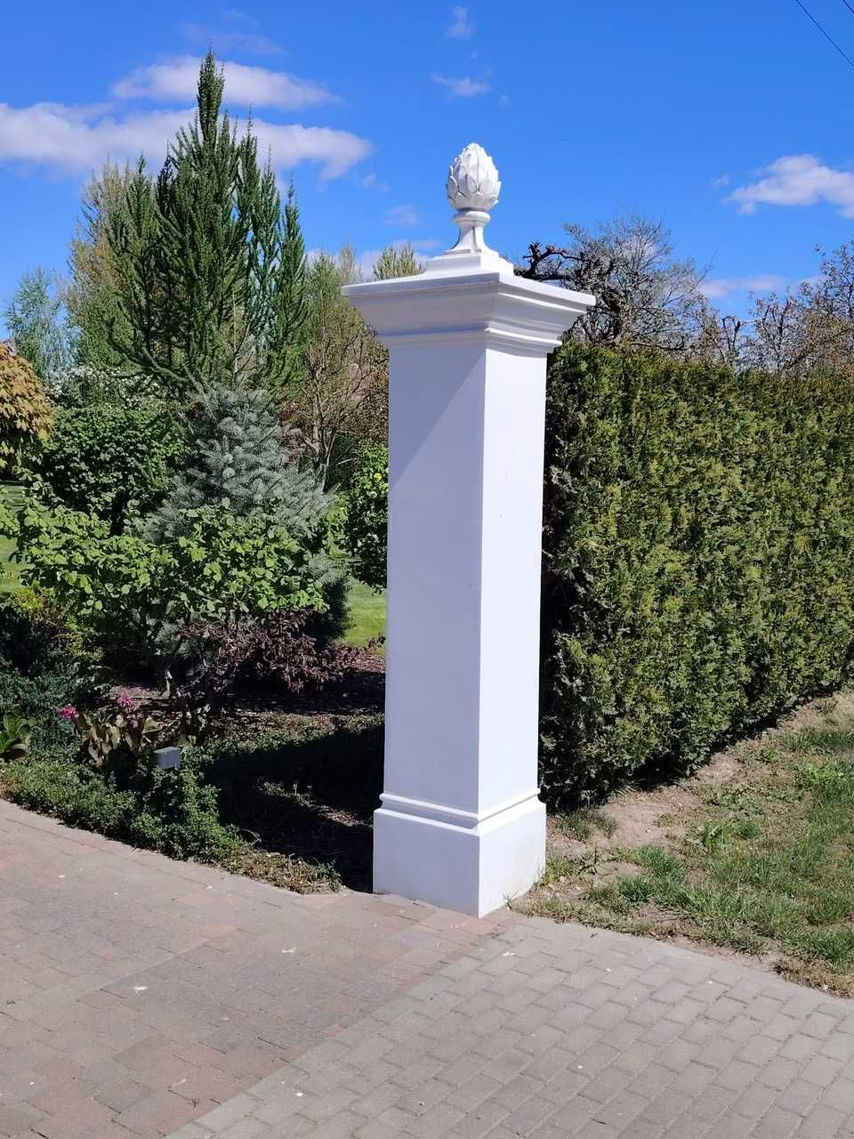 Daszek betonowy z podstawą na słupek 42 x42 cm (12K)