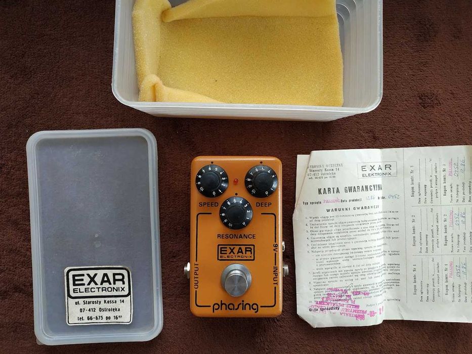 Phasing pierwszy efekt gitarowy EXAR 86'  unikat stan kolekcjonerski