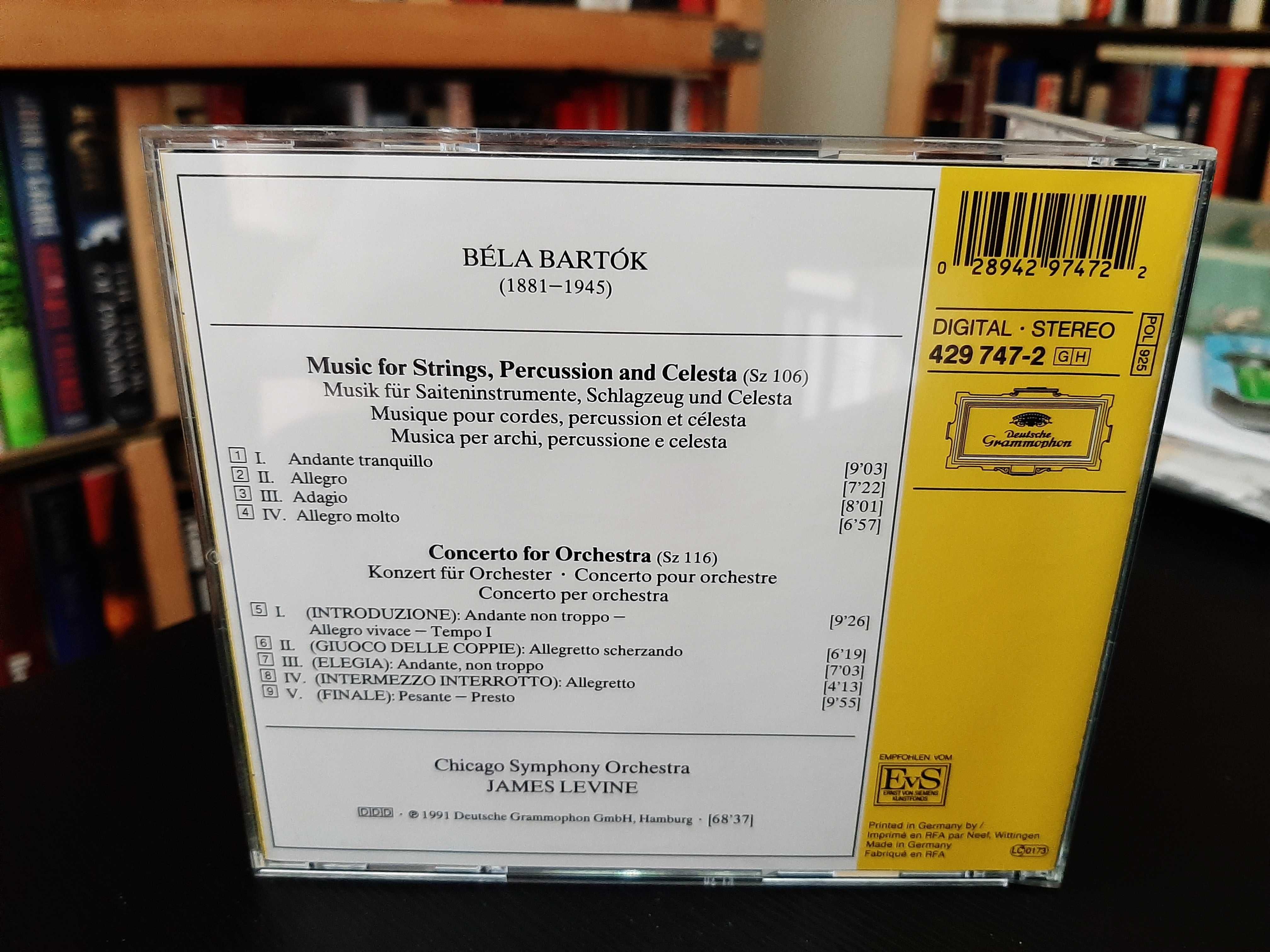 Béla Bartók – Concerto For Orchestra, Music for Strings... – Levine