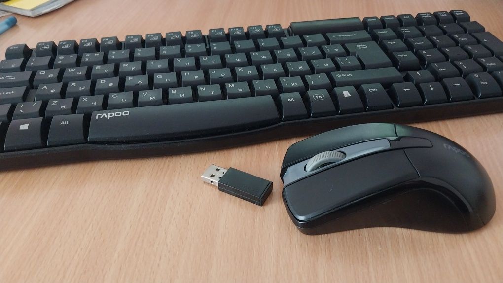 Бездротова клавіатура мишка комплект Rapoo