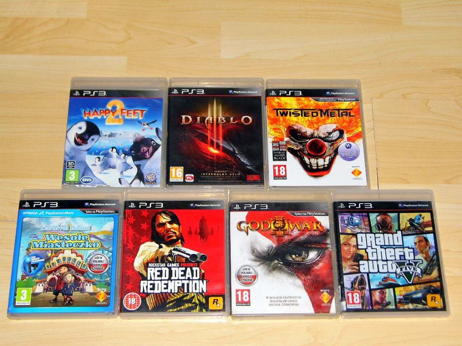 Gry PS3 Diablo 3 GTA V God of War 3 Red Dead Redemption