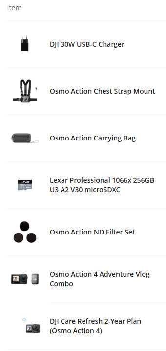 Osmo Action 4 Adventure Vlog Combo – Como Novo!