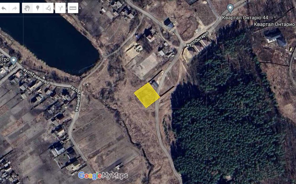 Ділянка біля лісу та озера! 15 сотМихайлівка-Рубежівка22-кмЖитомирська