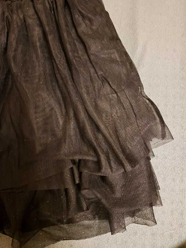 Czarna tiulowa spódnica H&M 134