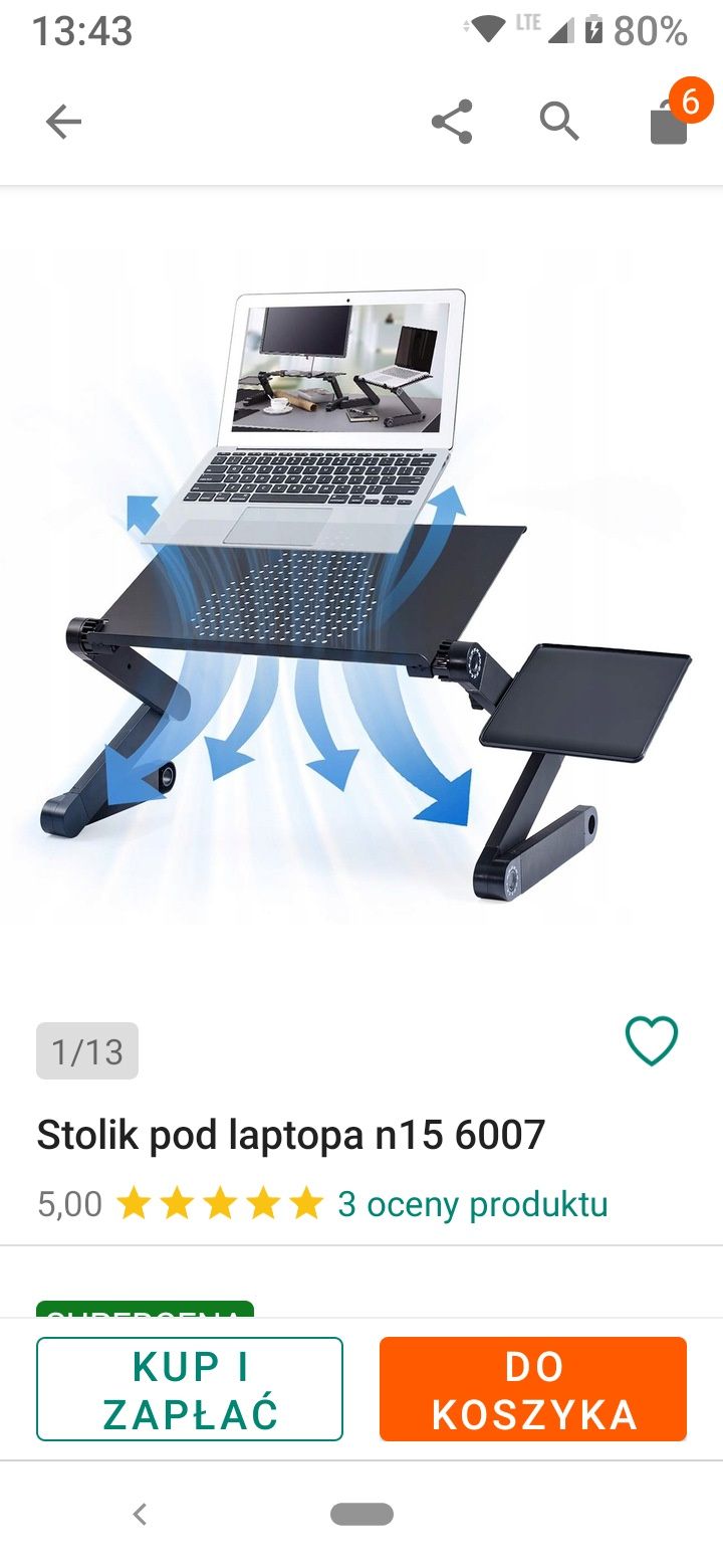 Stolik pod laptopa