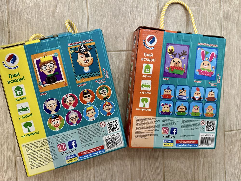 Магнітна гра Vladi Toys Фейсики
