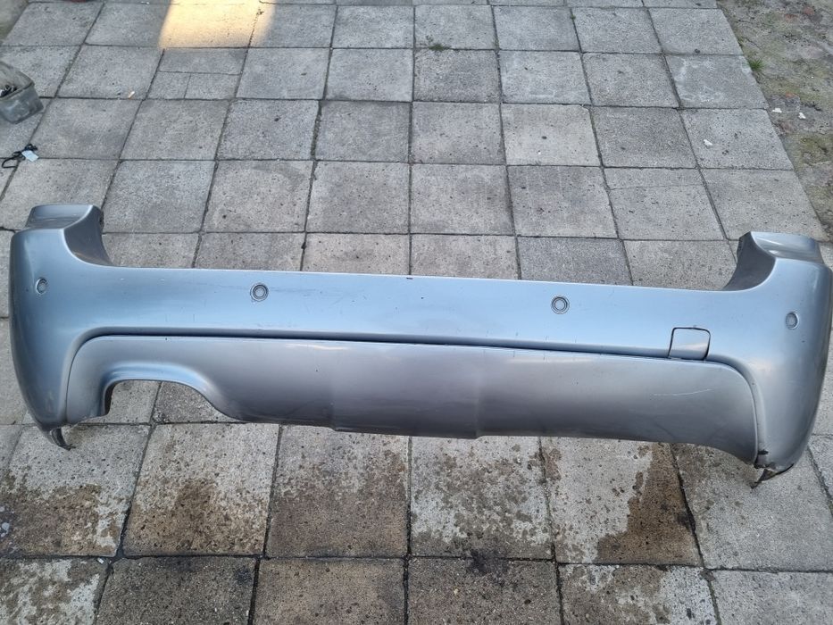 BMW e61 zderzak tył Tylny m pakiet silbergrau A08 m-pakiet