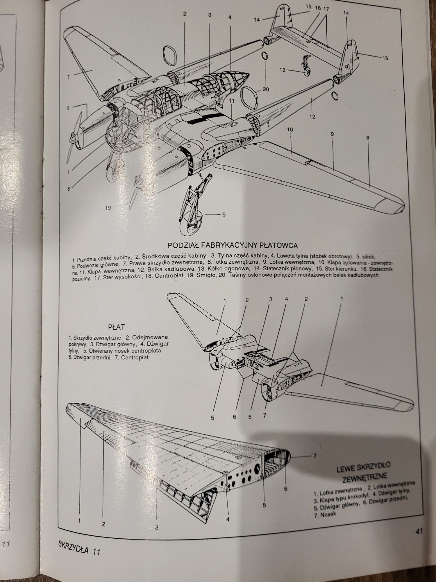 Focke Wulf FW 189 plany modelarskie