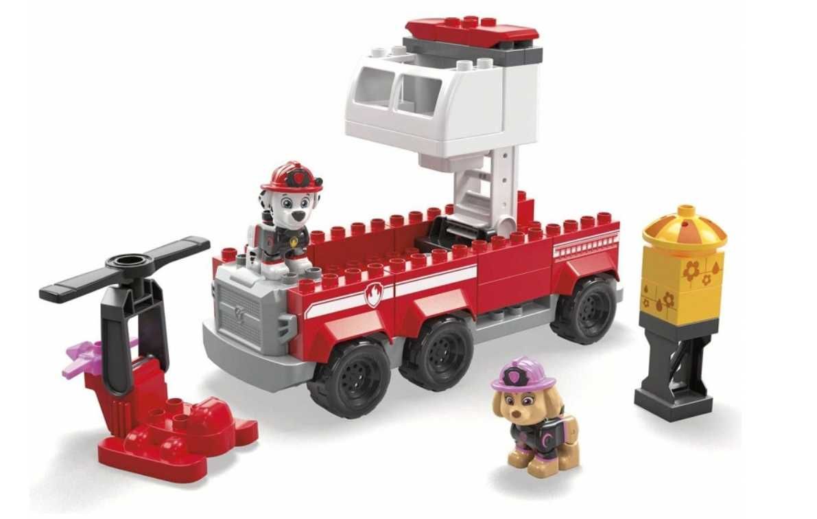 Klocki Psi Patrol Mega Bloks Wóz Strażacki 2w1 hit pasują do lego