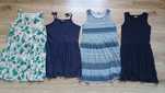Zestaw sukienek na lato, dla dziewczynki 134 H&M, bawełniane
