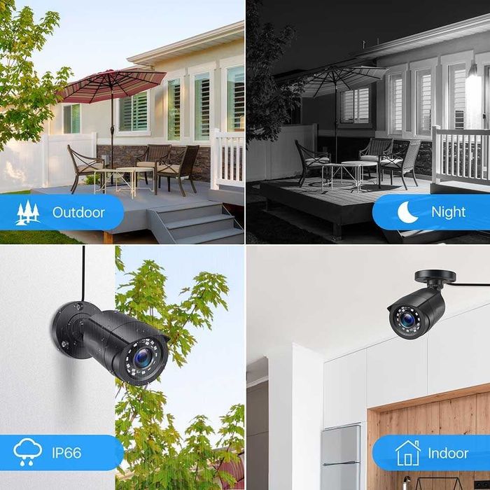 Kit Vídeo Vigilância 8 Camâras • 2MP Exterior • Sistema CCTV • NOVO