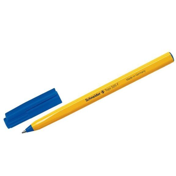Ручка кулькова SCHNEIDER TOPS 505 F 0,5 мм. Корпус помаранчевий