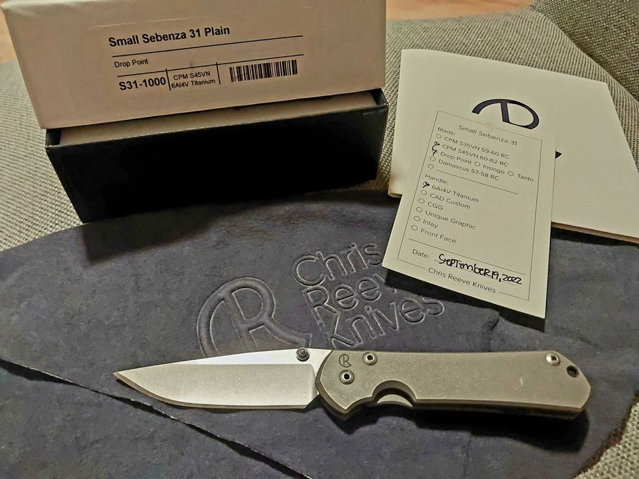 Chris Reeve CRK Small Sebenza 31 drop point