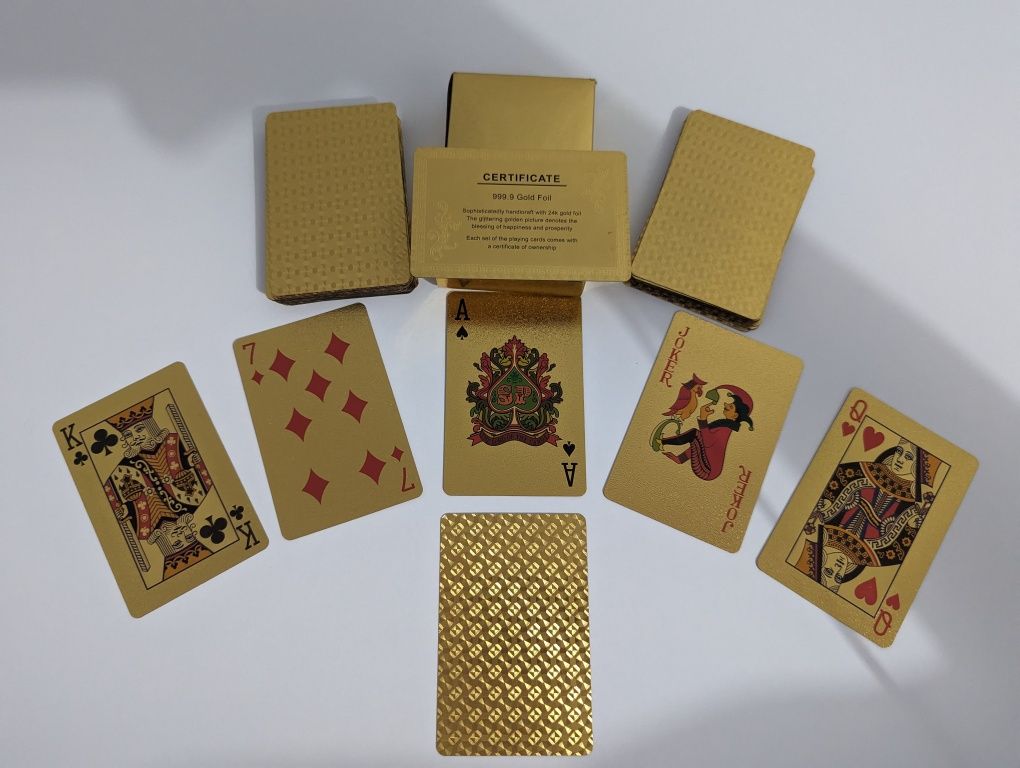Игральниє карти Позолоченные ,Покерные, Фокусные,Коллекционные Карты