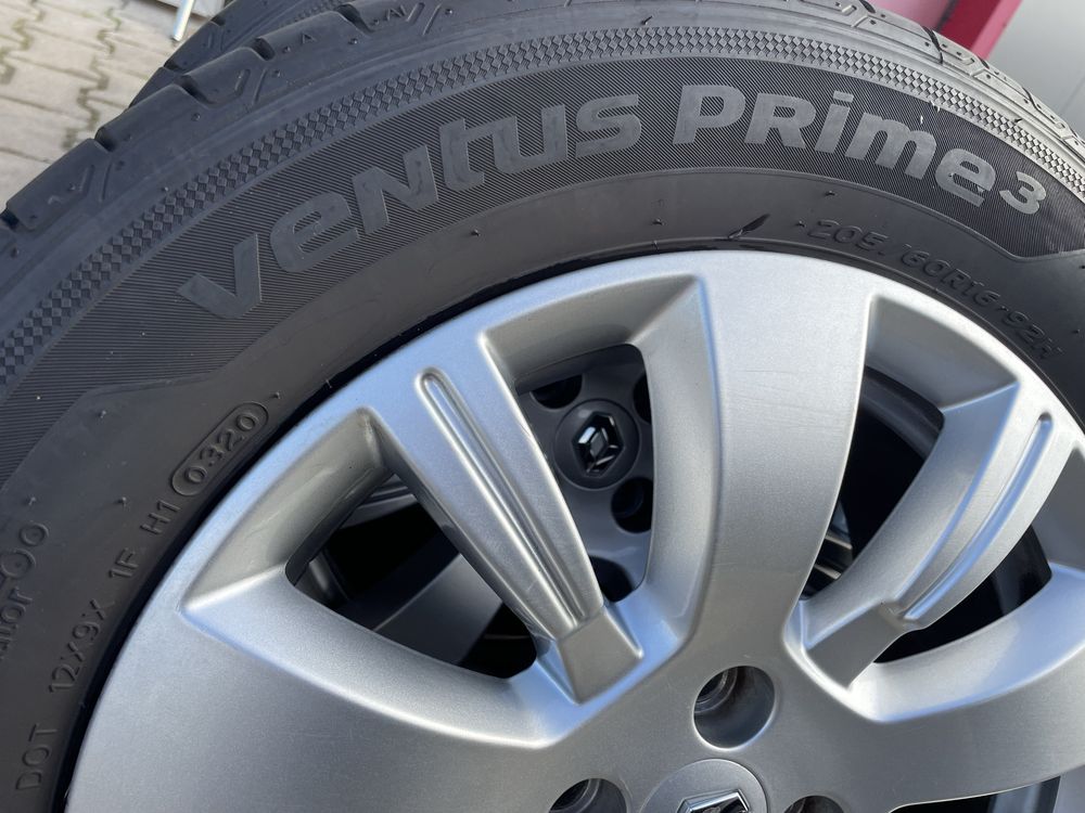 Kola felgi renaut captur 16 calu 4x100 opony 205/60/16 hankook
