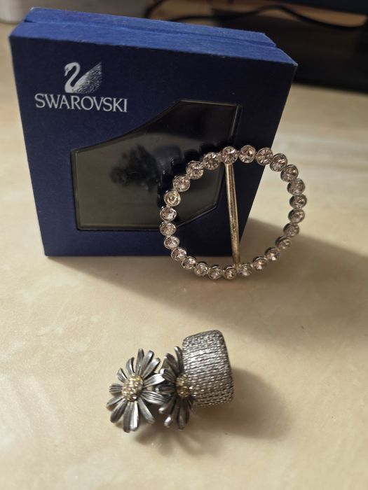 Сваровські срібний набір