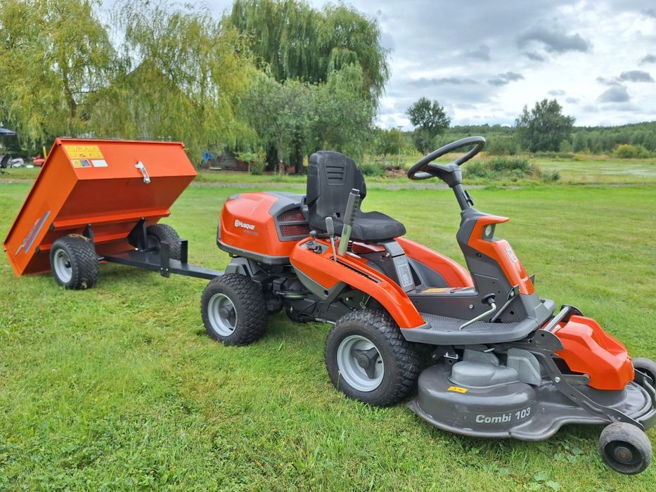 Kosiarka traktorek husqvarna r216t rider awd 4x4 briggs 22km v2