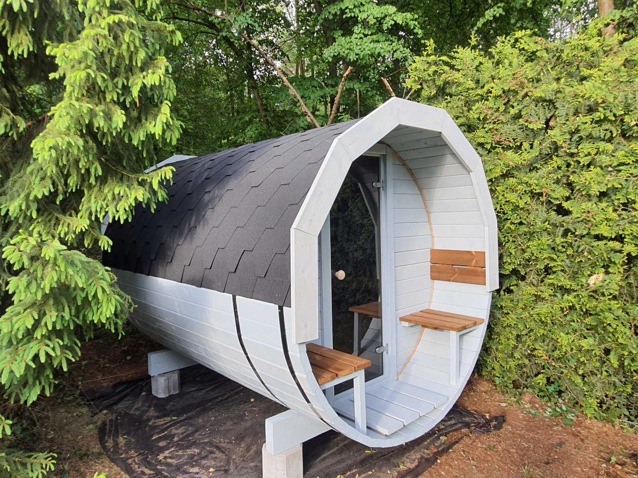 Sauna Ogrodowa z przedsionkiem