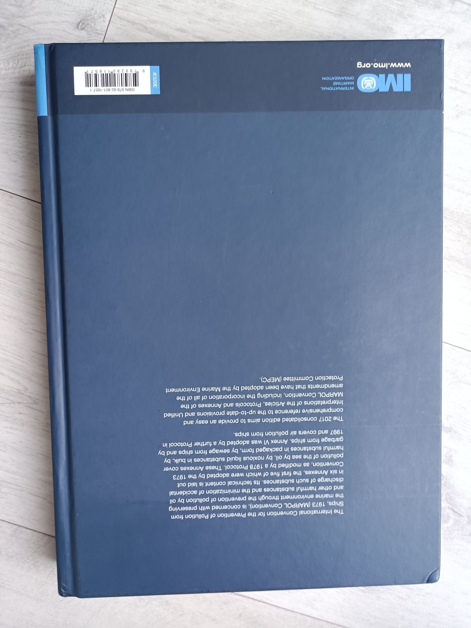 MARPOL 17th Edition publikakacja IMO, książka, podręcznik