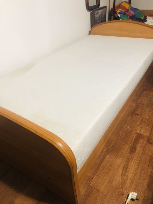 ŁÓŻKO JEDNOOSOBOWE 200×100 cm ze skrzynią