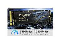 NOWY XrayDisk M.2 SSD PCIe NVME 512GB PRO, interfejs PCIe Gen 3x4