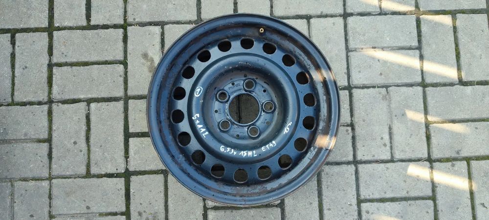 FELGI STALOWE 5x112 6.5Jx15 CALI ET49 MERCEDES W124 4 SZTUKI KOMPLET