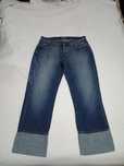 Jeans 36, como novas, detalhe flores, da TAVAR