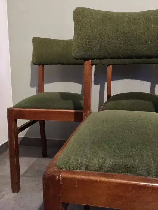 Krzesło drewniane Vintage retro motylek PRL ArtDeco