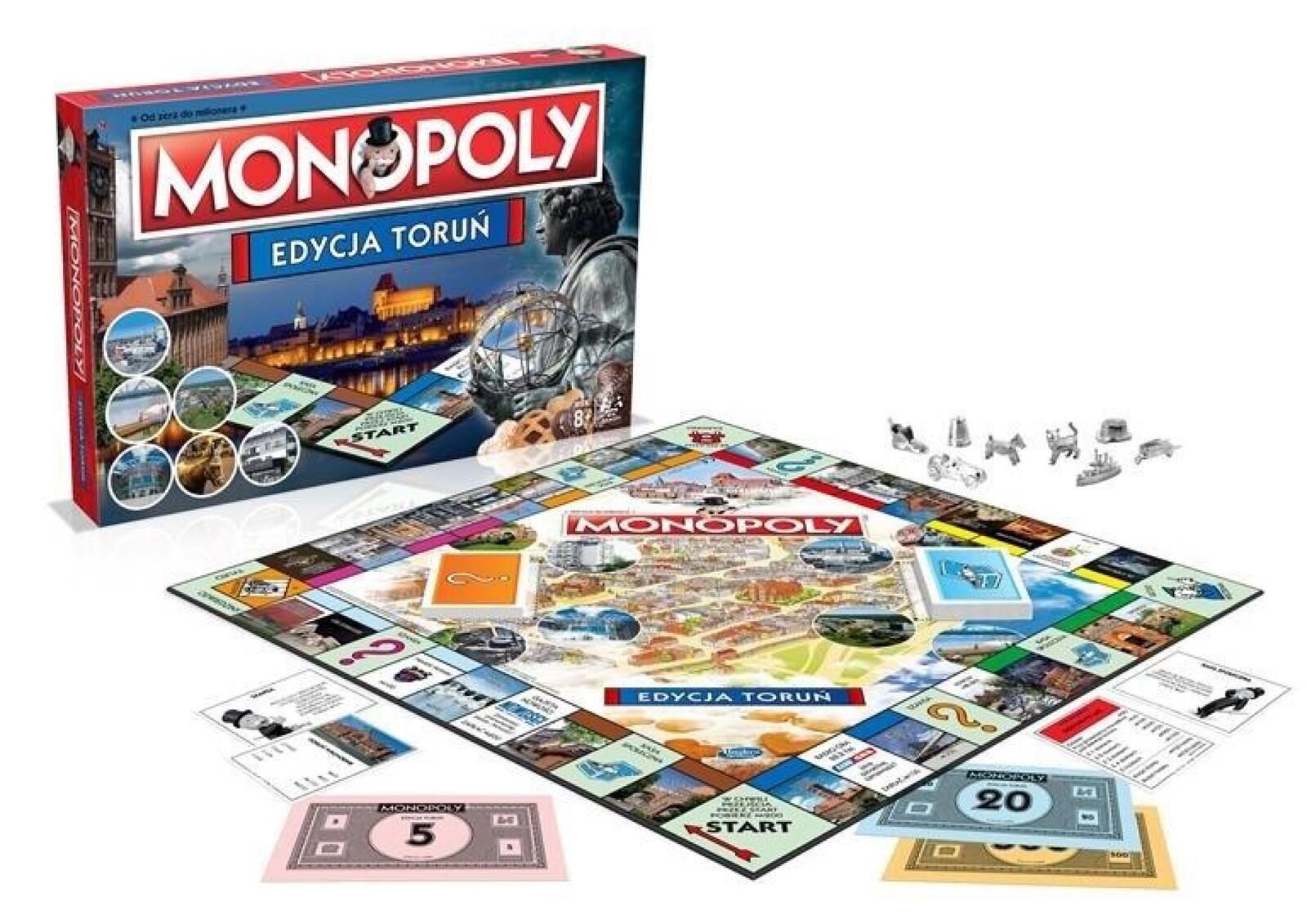 Monopoly Toruń Winning Moves pudełko,271x407 mm