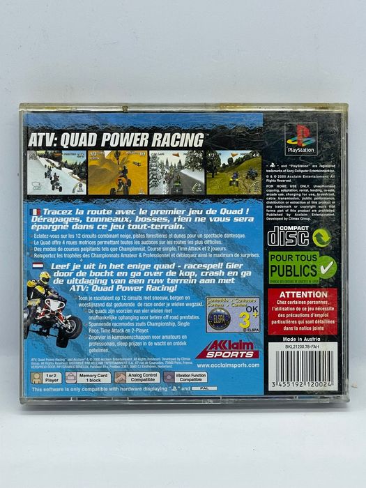 ATV Quad Power Racing PS1 PSX Po Angielsku