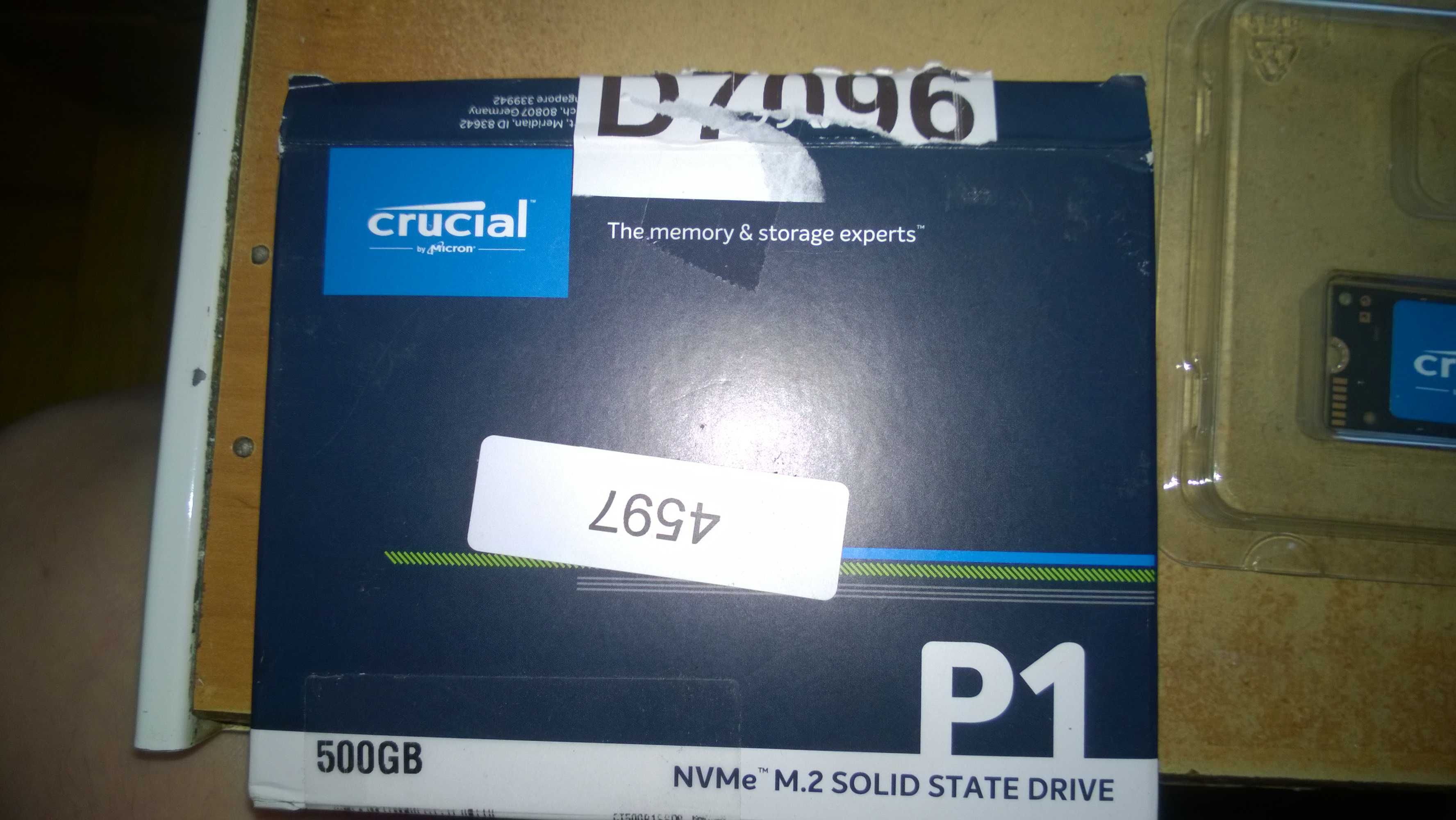 Dysk SSD Crucial P1 500 GB M.2 PCIe karta PCIe