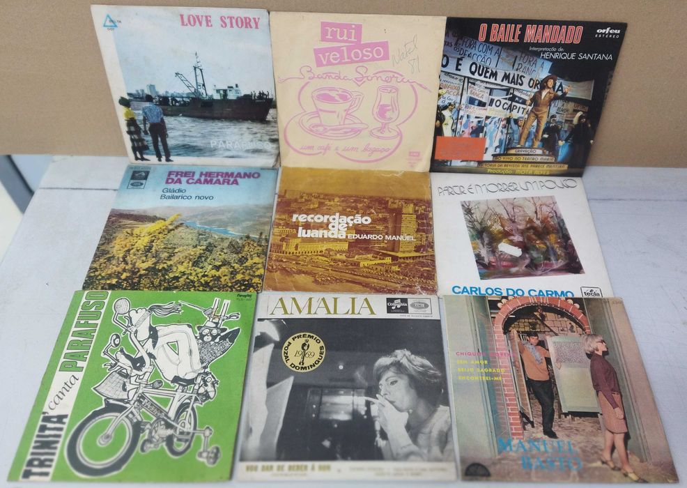 Vinil. Lote 50 Singles Música Portuguesa