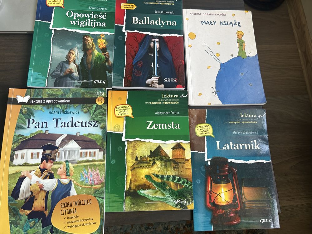 Lektury szkolne 7-8 klasa