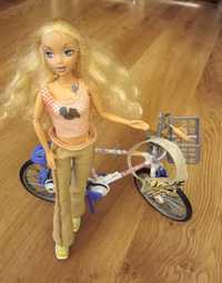 Lalka Barbie w zestawie z rowerem + akcesoria