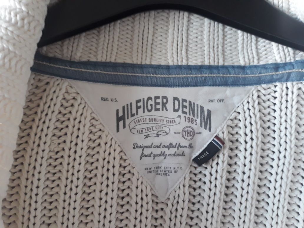 Sweter męski, kardigan Hilfiger Denim r. L