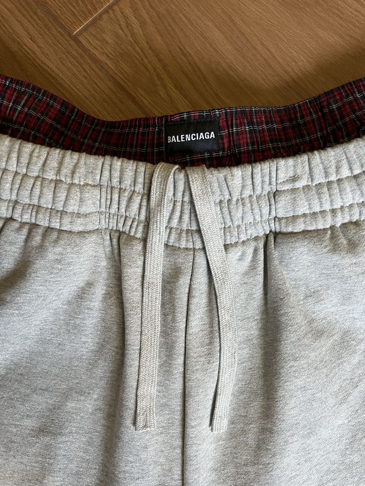 Шорти balenciaga grey with rubber band,new,size:S,M,L
