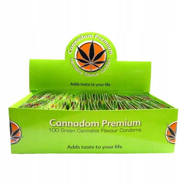 Prezerwatywa Cannadom Premium Zapach i smak konopi indyjskich 1 szt