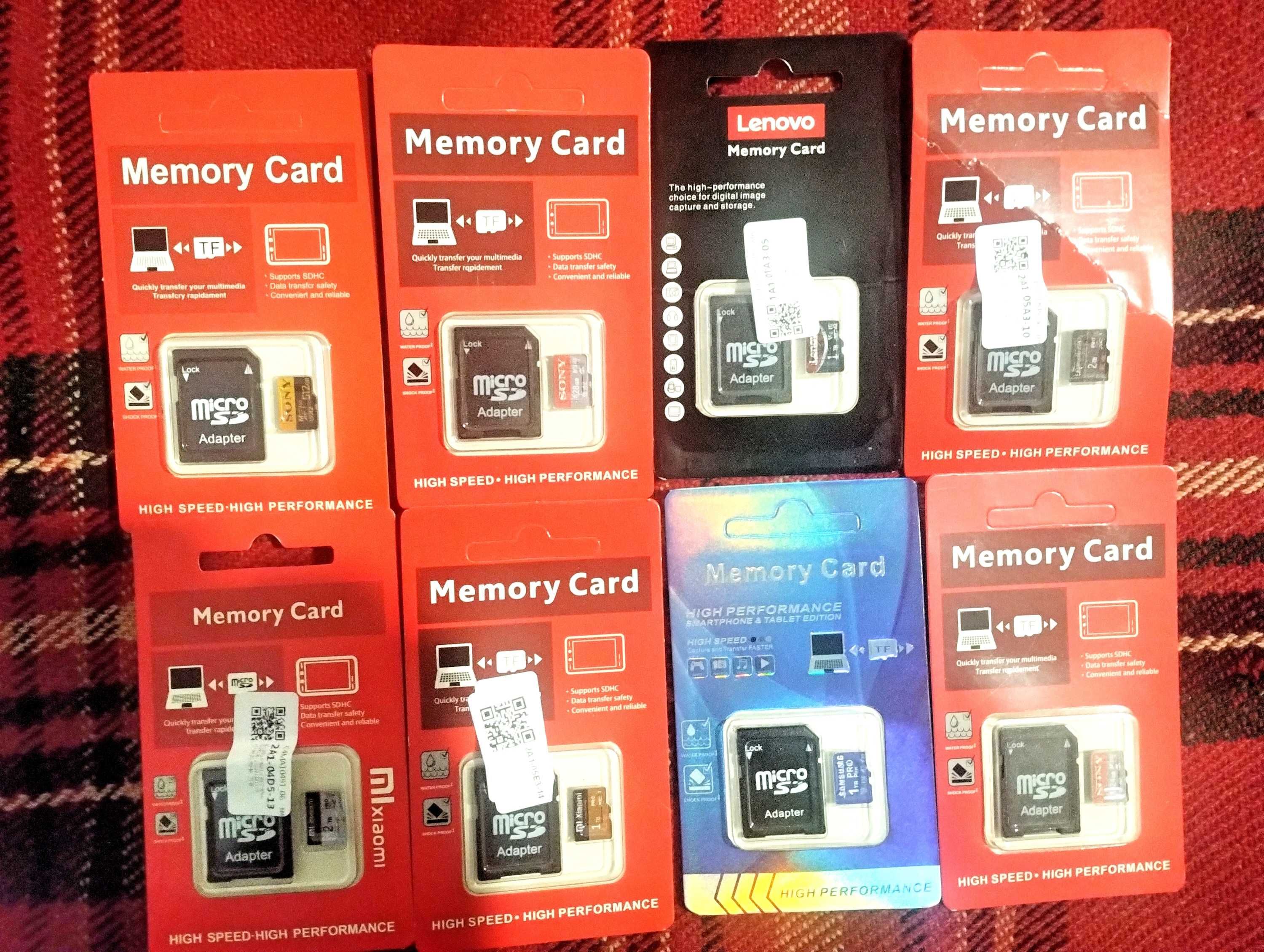 Micro SD карта на 256/512GB, 1ТВ, 2ТВ для техники и гаджетов!